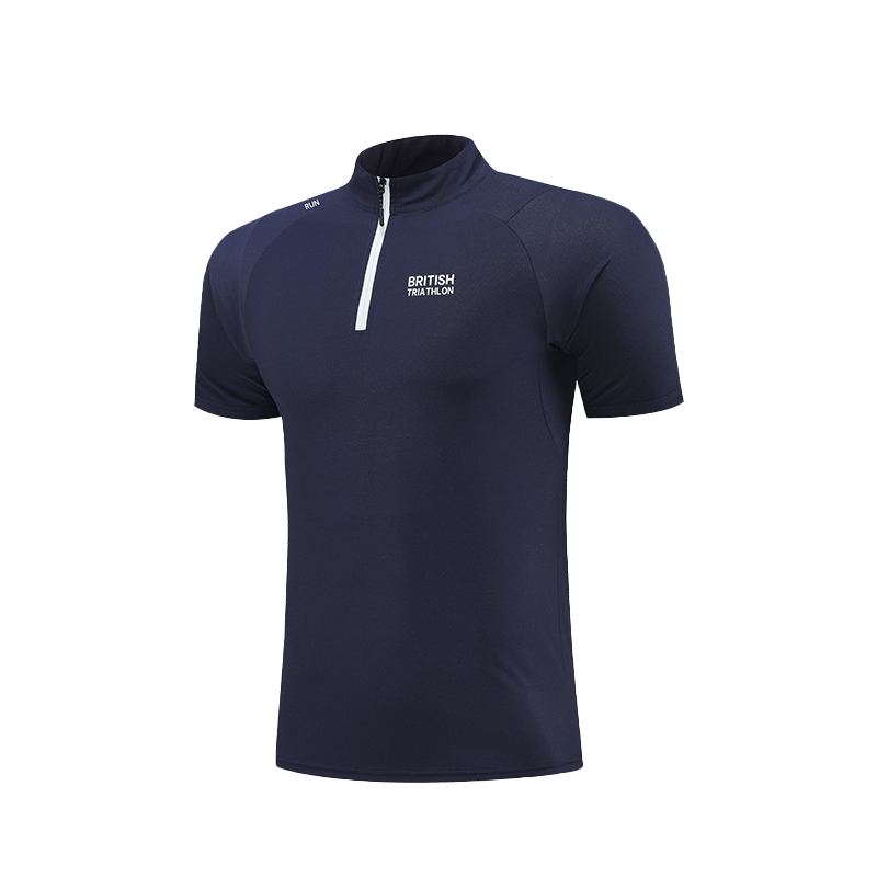 Stand-up collar sports short sleeves-D868