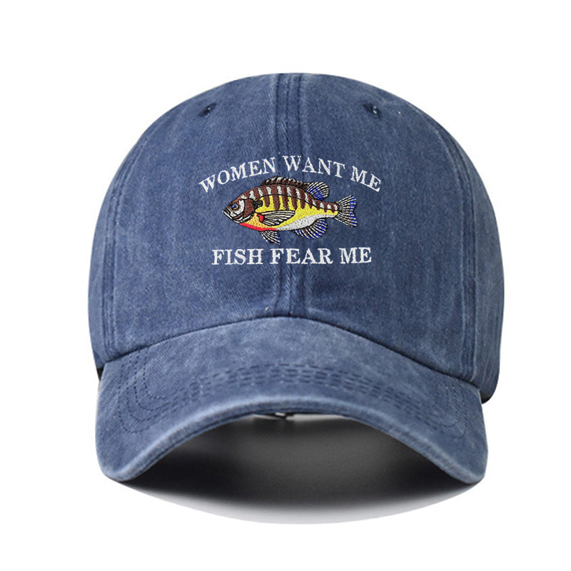 Versatile embroidered baseball cap-D293