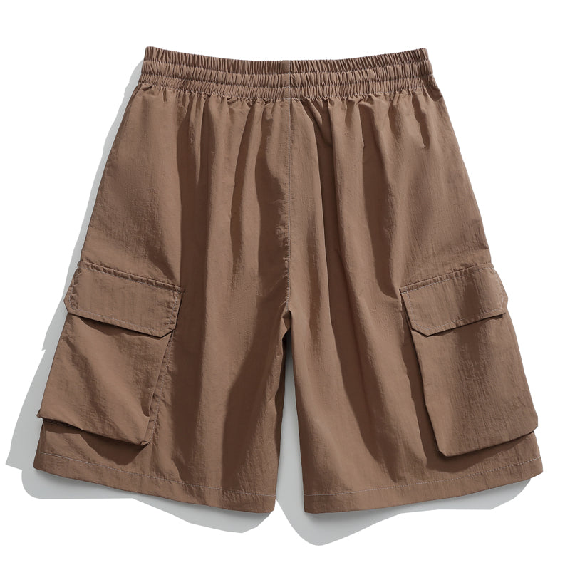Multi-pocket shorts-D109