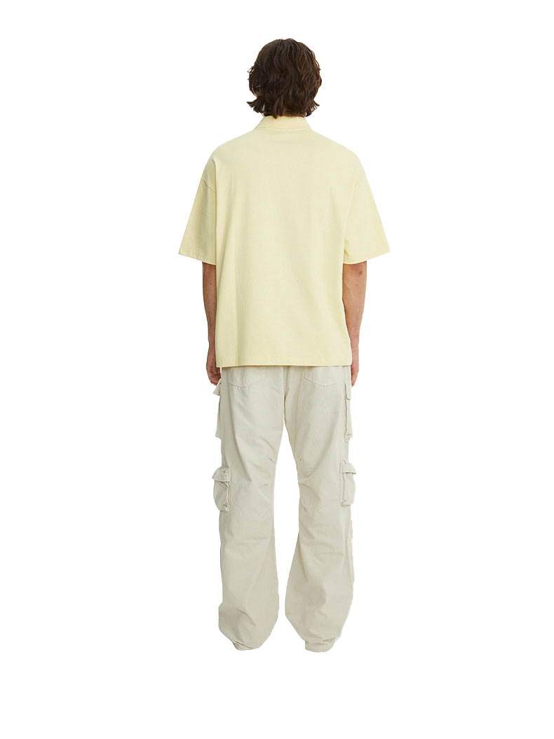 Solid color poloi short -C7
