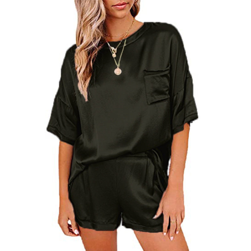 Solid color chiffon suit-D270