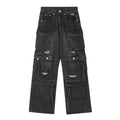 Oversize ripped jeans-D559