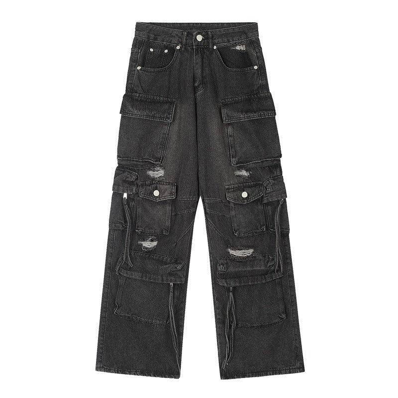 Oversize ripped jeans-D559