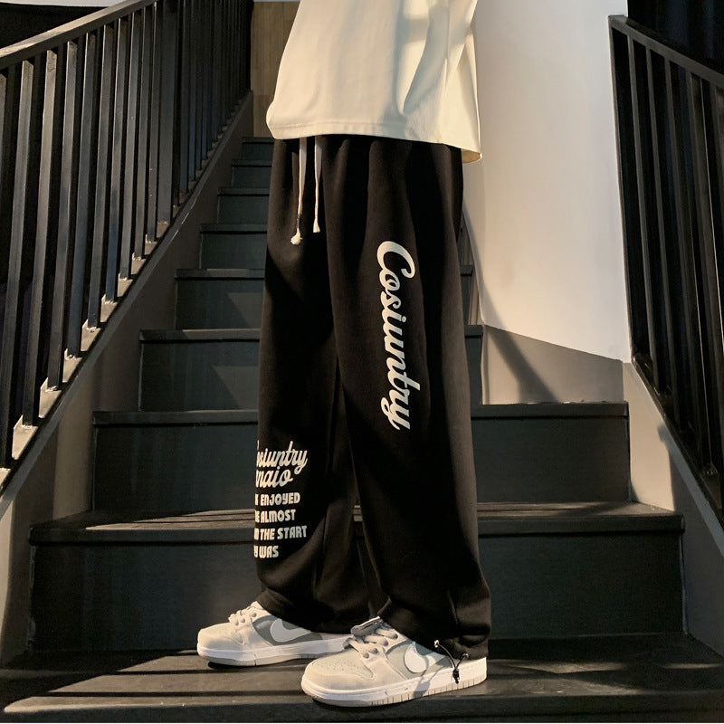 Print long pants-D411