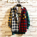 Sleeve striped shirt-D346