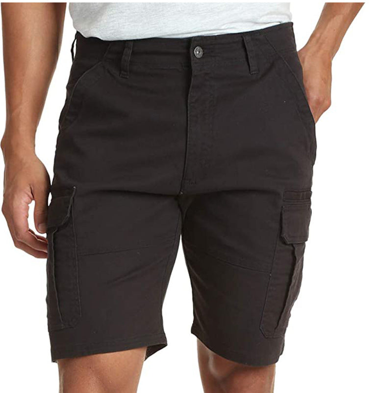 Multi-pocket casual overalls-D335