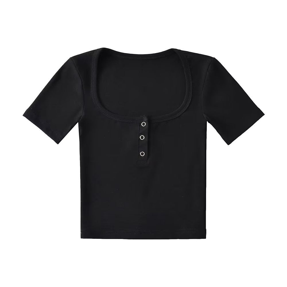 Solid color TEE-D464