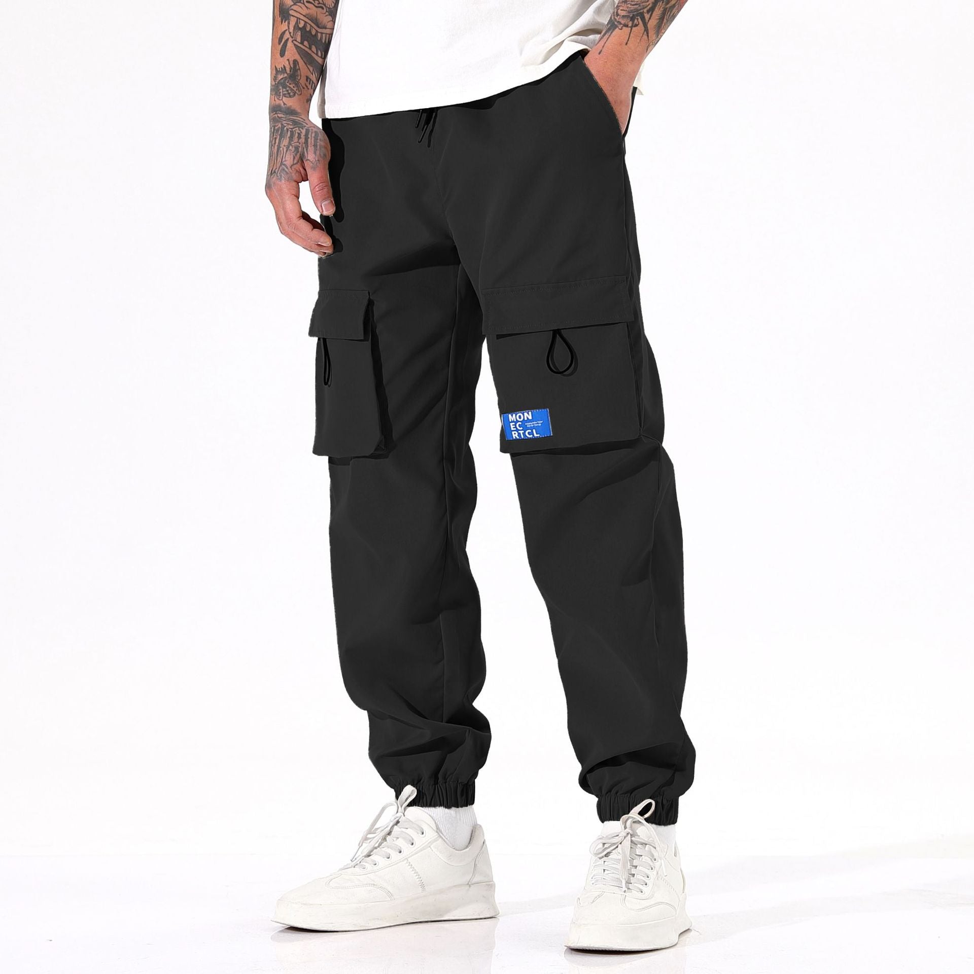 Multi-pocket cargo pants-D410