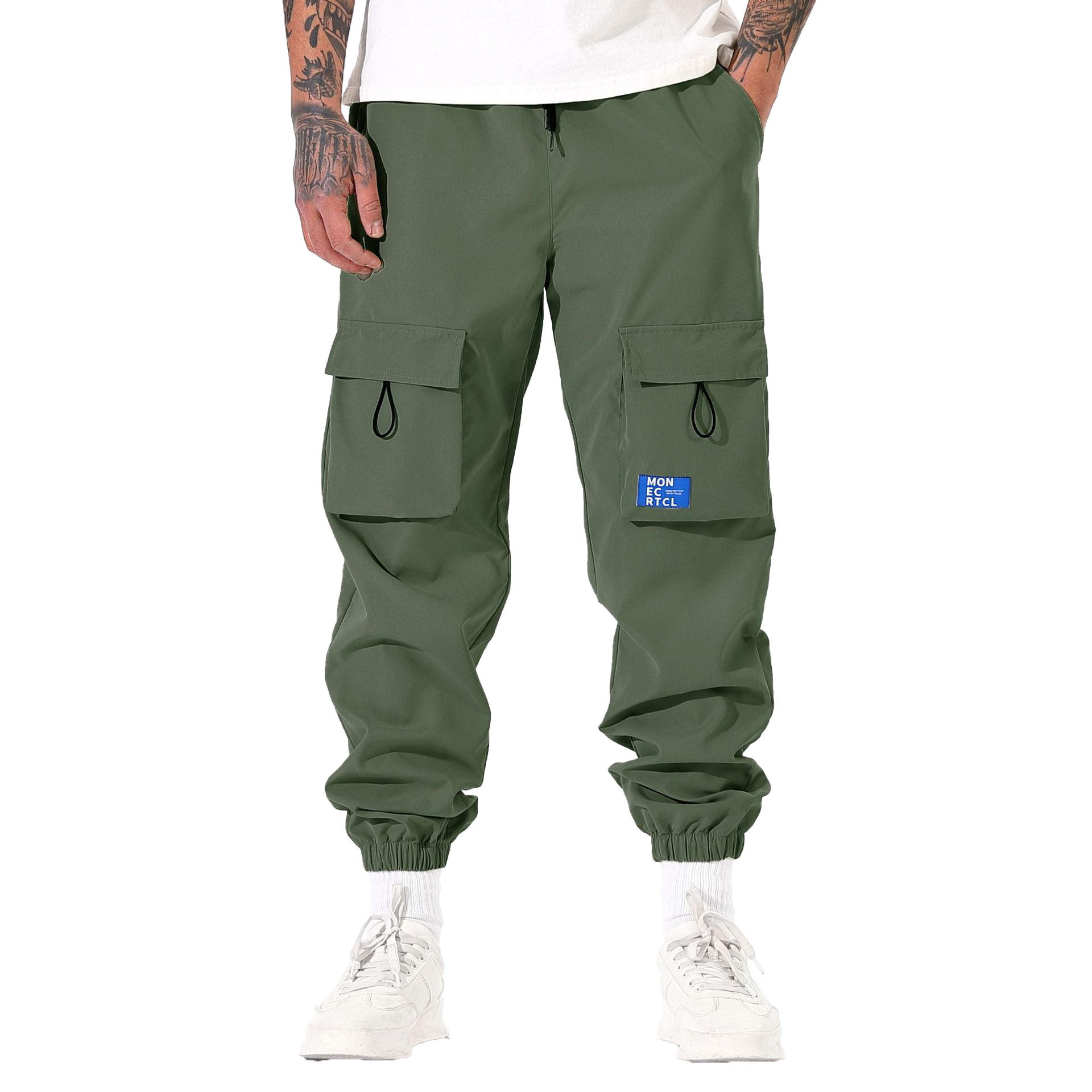 Multi-pocket cargo pants-D410