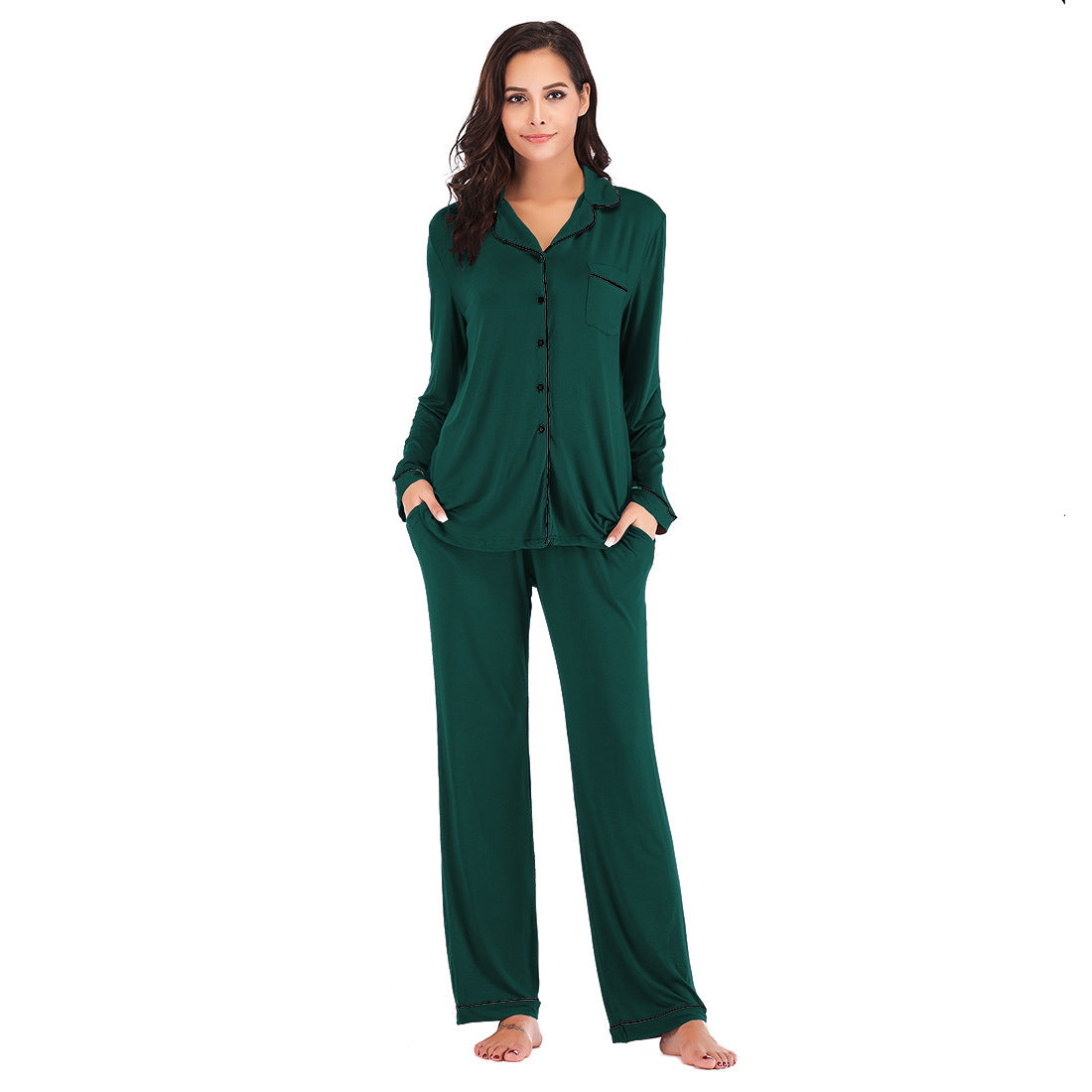 Home wear pajamas suit-D275