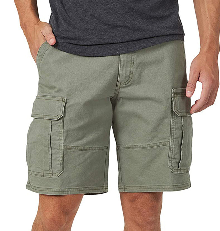 Multi-pocket casual overalls-D335