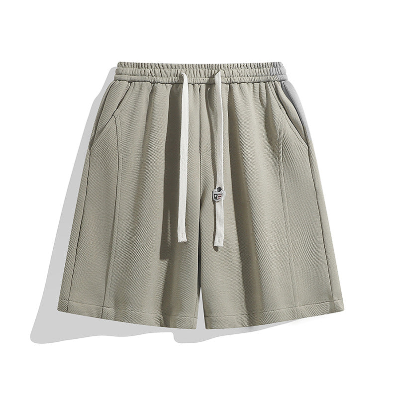 Basic drawstring shorts-D690