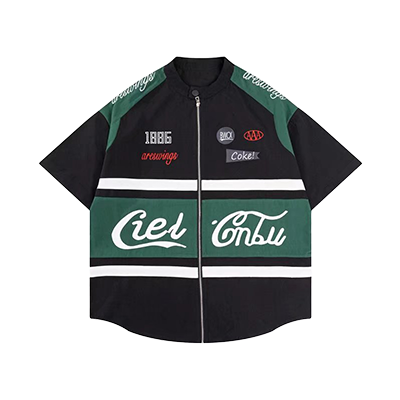 Vintage Embroidered Biker TEE-D456