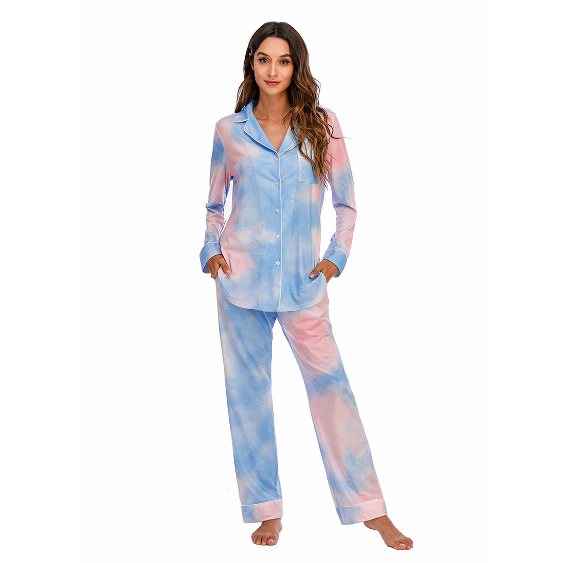 Home wear pajamas suit-D275