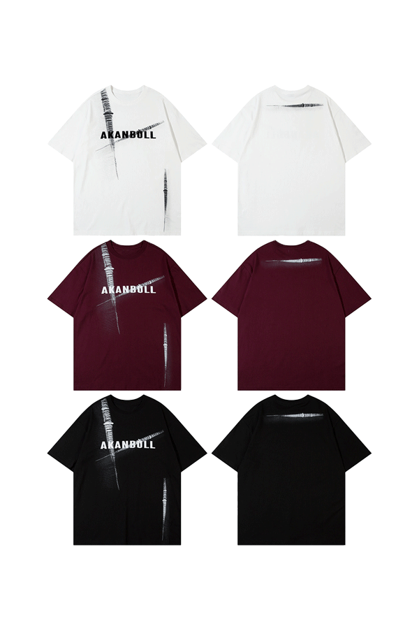 "AKANBULL"LOGO TEE-D365