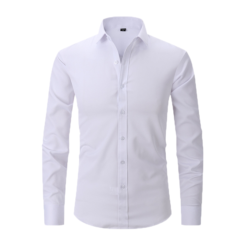 slim fit simple shirt-D190