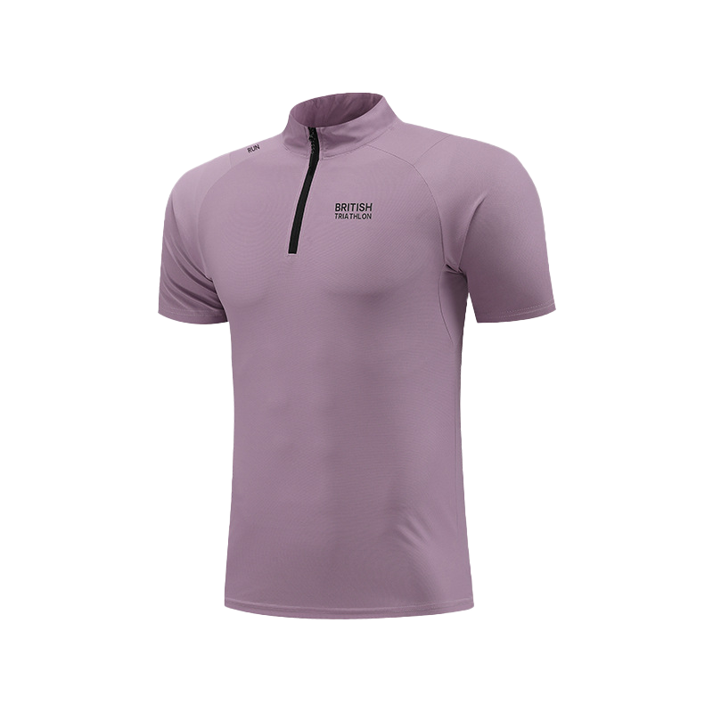 Stand-up collar sports short sleeves-D868