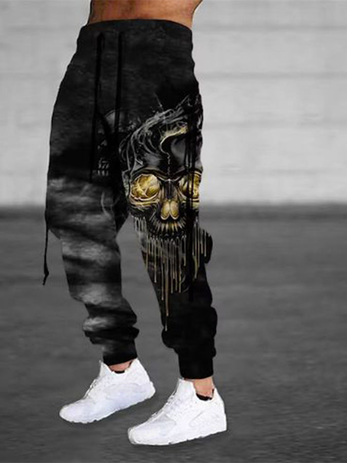 Retro trendy street pants-D404