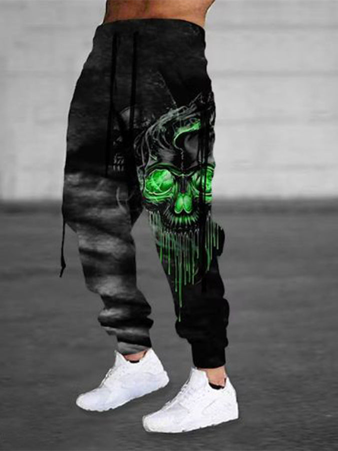 Retro trendy street pants-D404