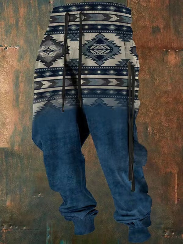 Retro trendy street pants-D404