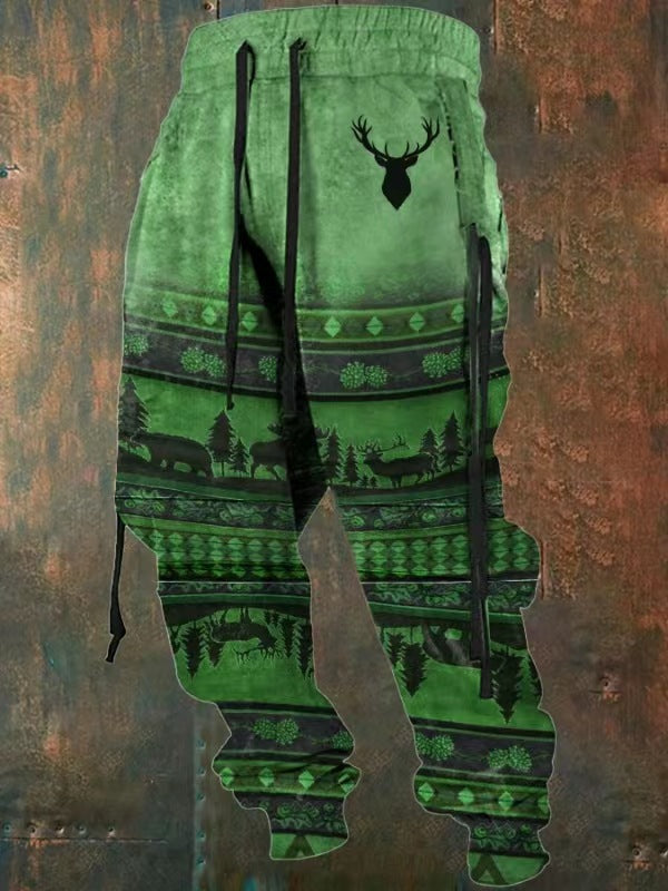 Retro trendy street pants-D404