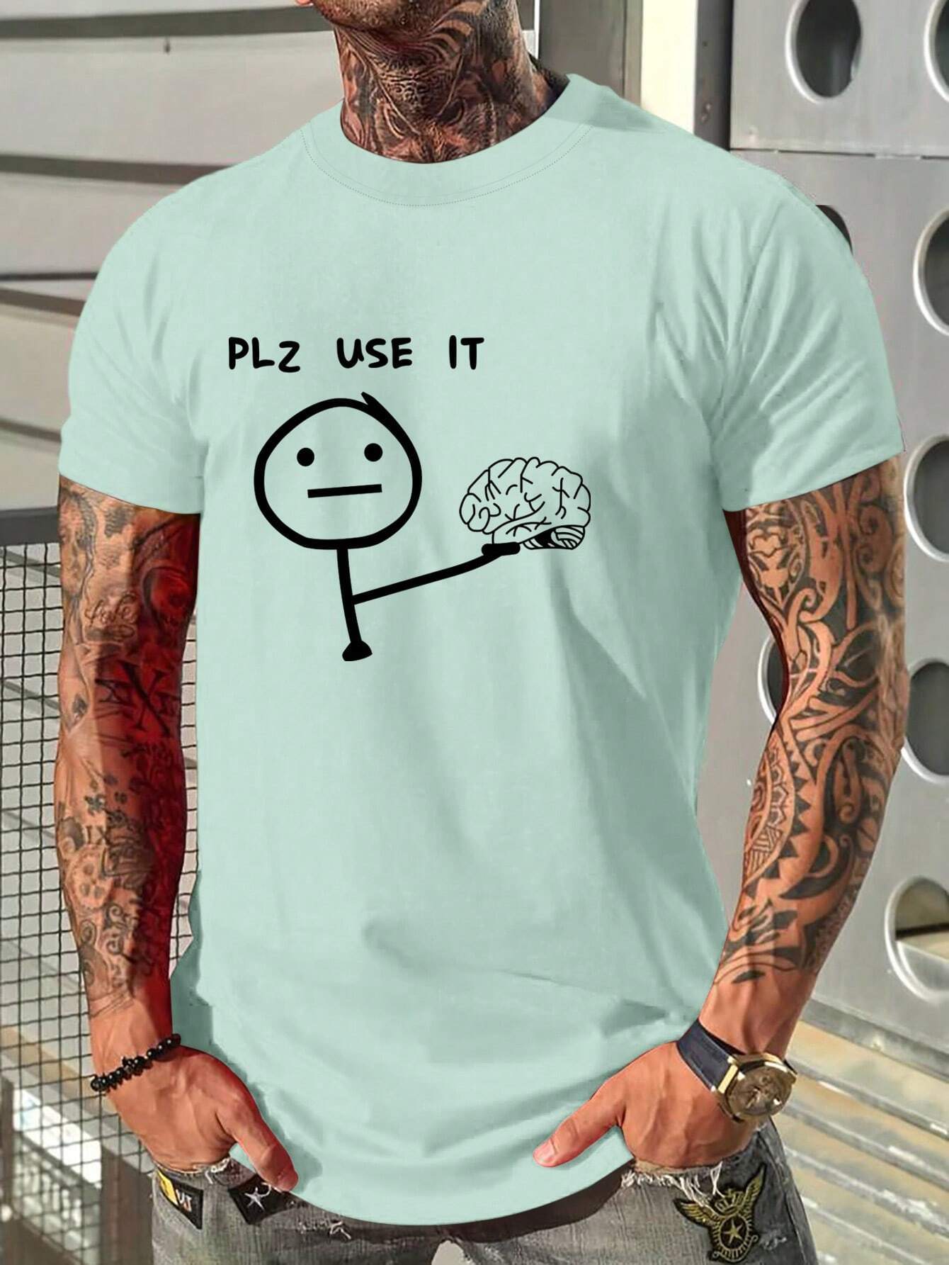 "PLS USE IT"TEE-D662