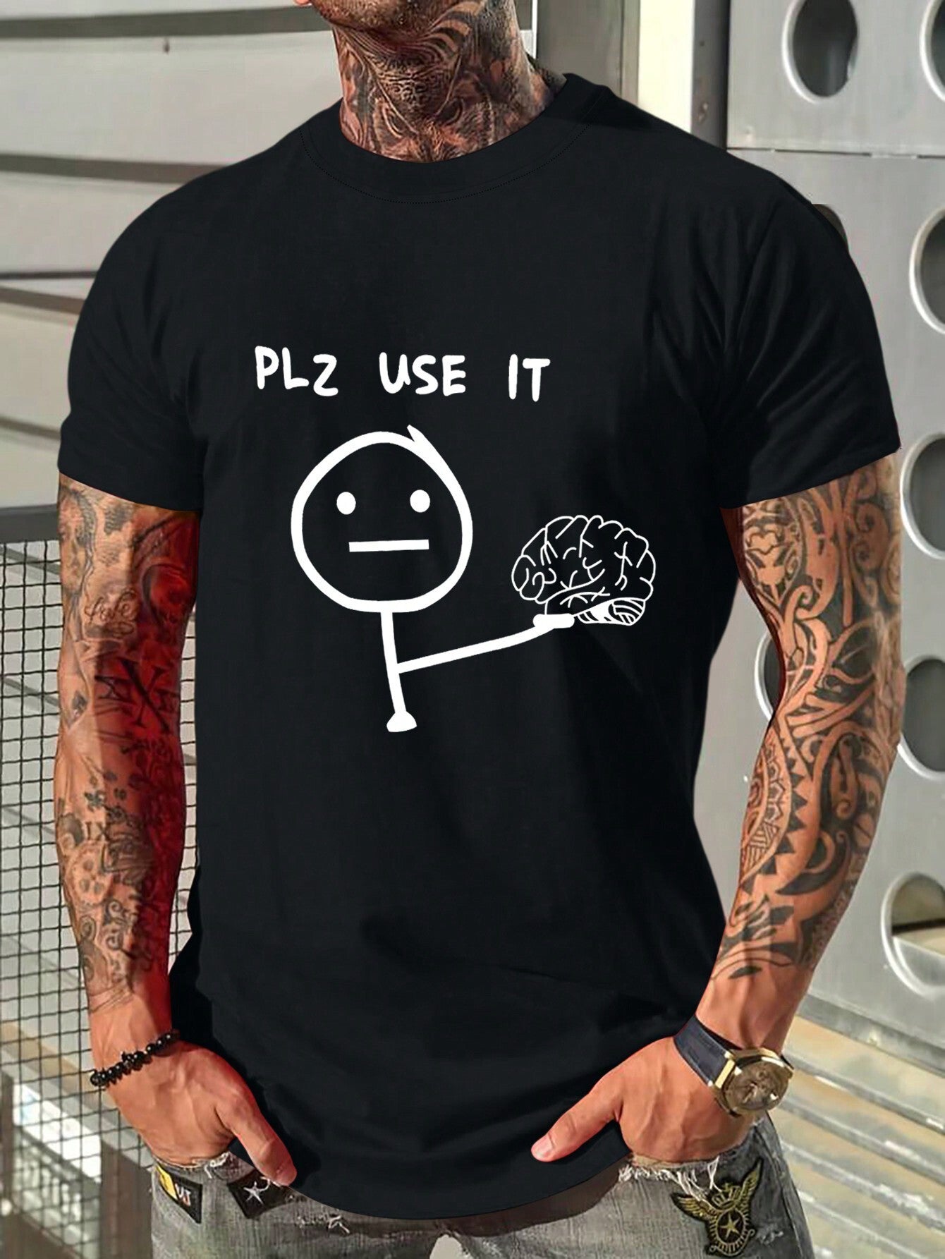 "PLS USE IT"TEE-D662