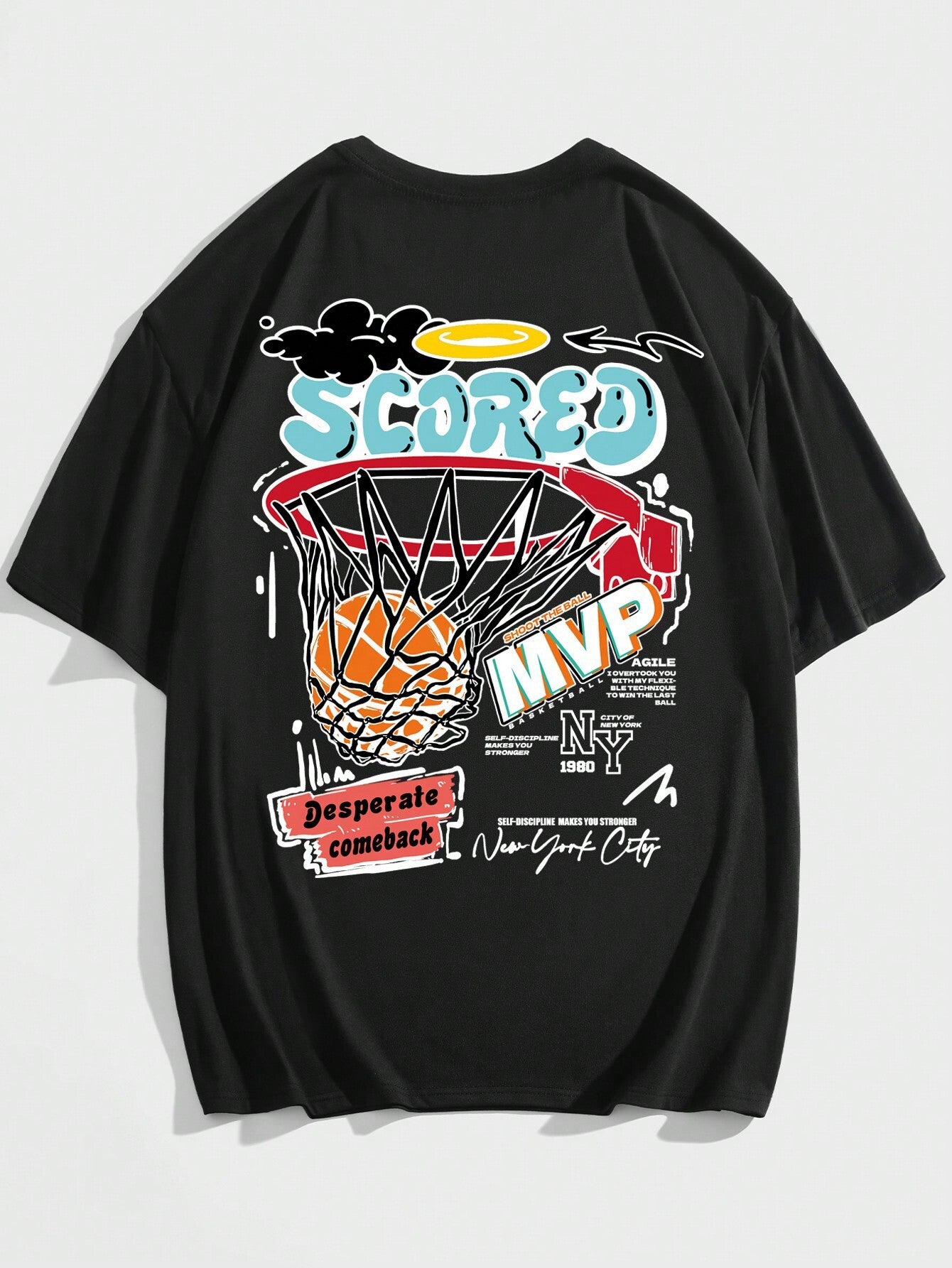 Oversized logo TEE-D618