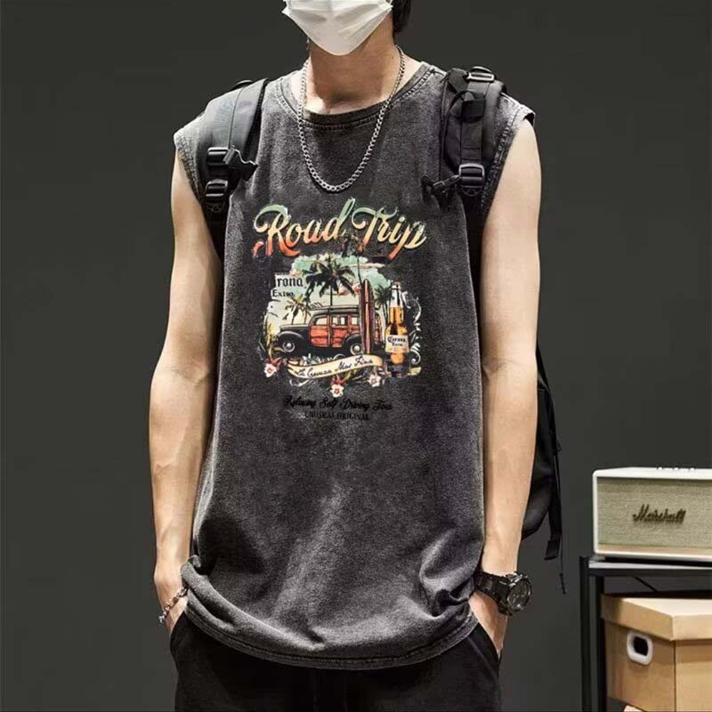 Sleeveless vest-D565