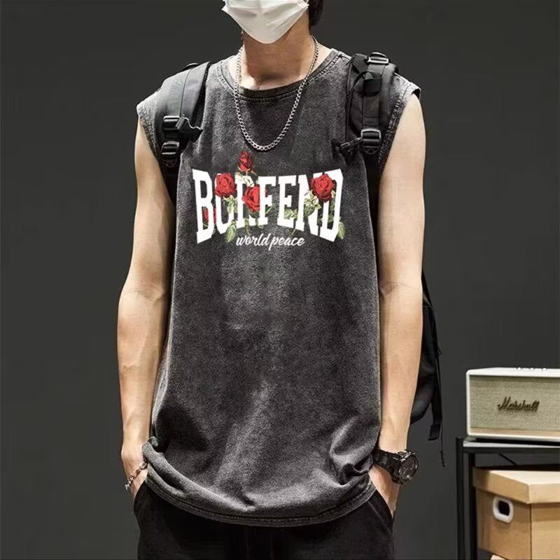 Sleeveless vest-D565