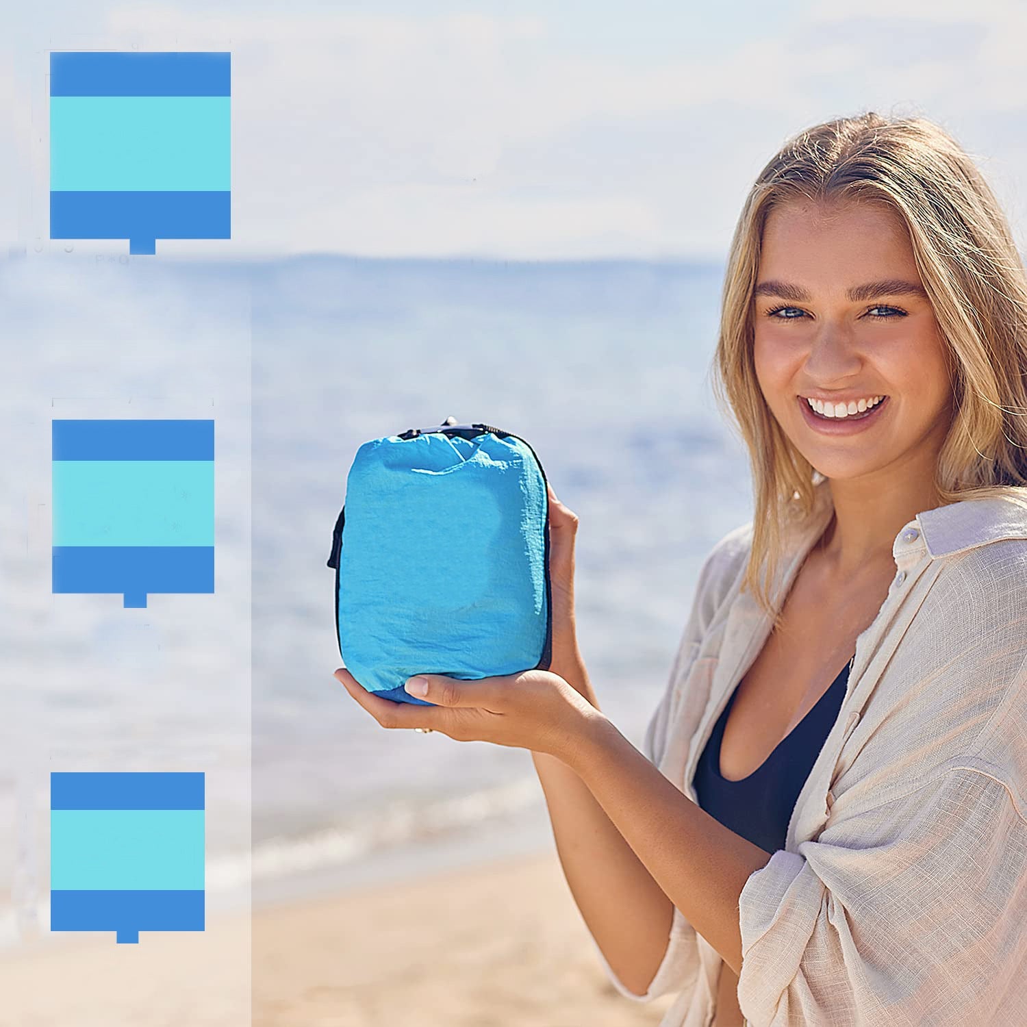 Lightweight quick-drying beach mat-D250
