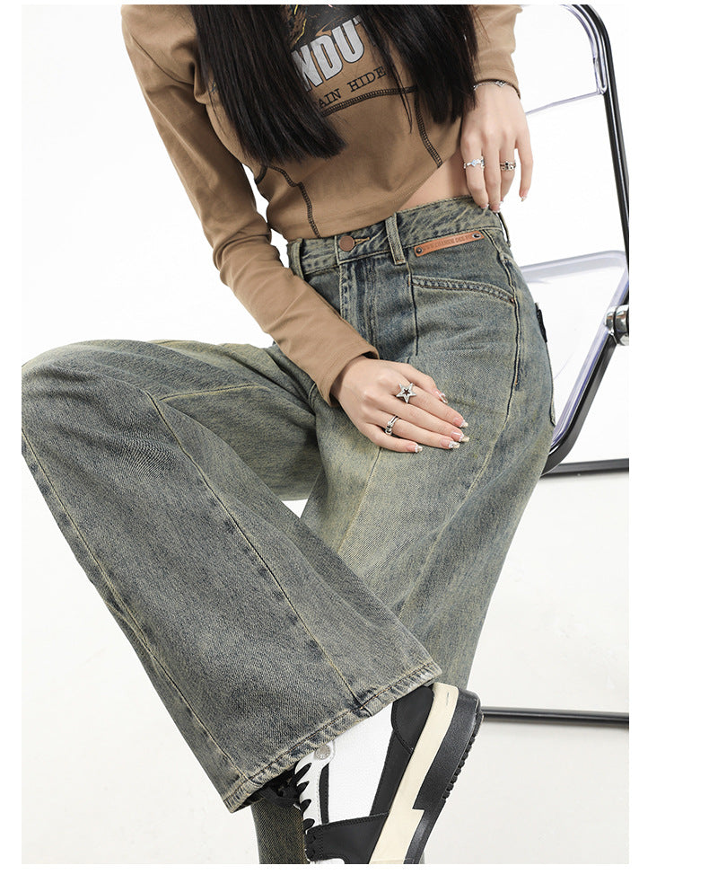 Vintage wide-leg jeans-D811