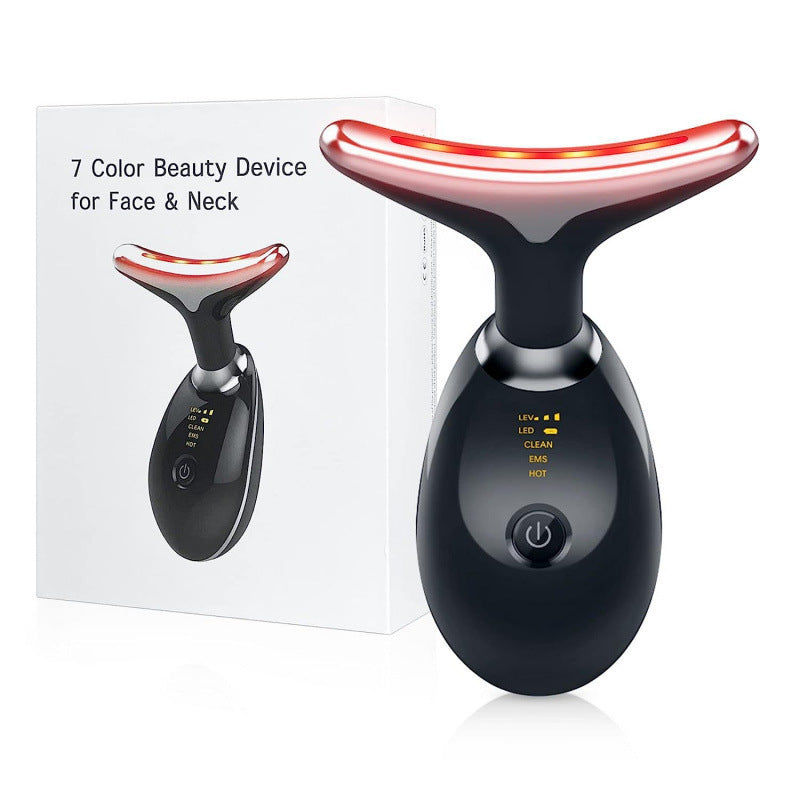 Neck instrument massage neck pattern instrument 7 color introduction instrument vibration beauty instrument v face instrument special small dolphin neck instrument