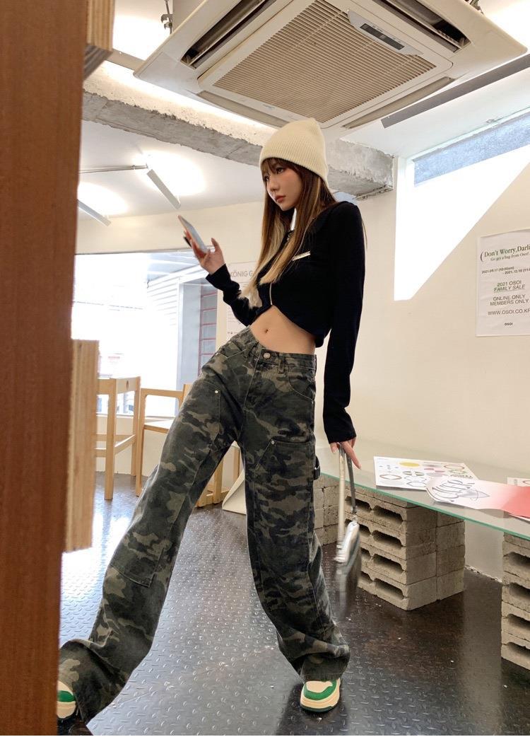 Camouflage jeans-D792