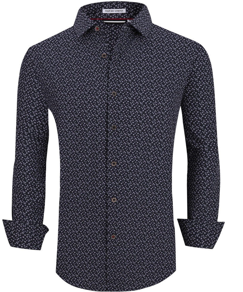 Long-sleeved plaid shirt-D204