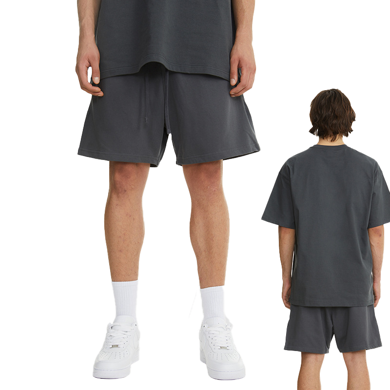 Solid color drawstring shorts-C11