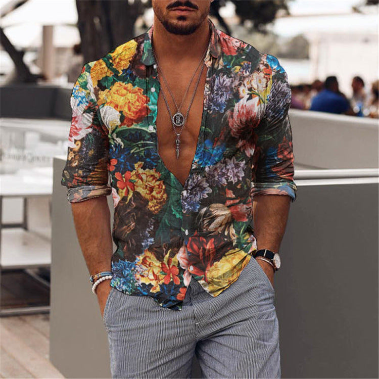 Patterned shirt-D205