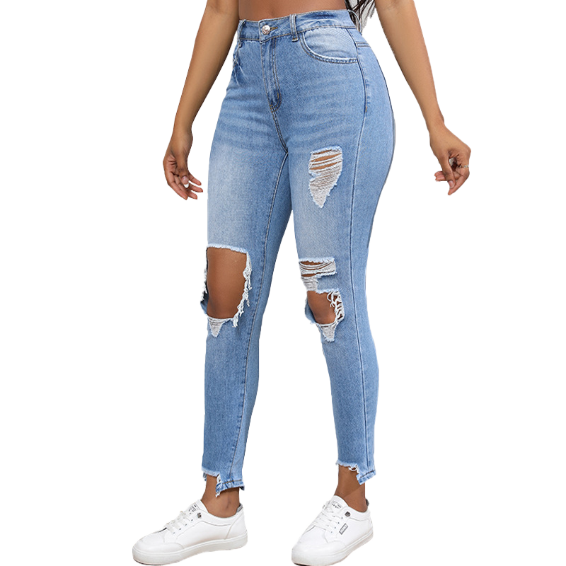 Ripped vintage jeans-D428