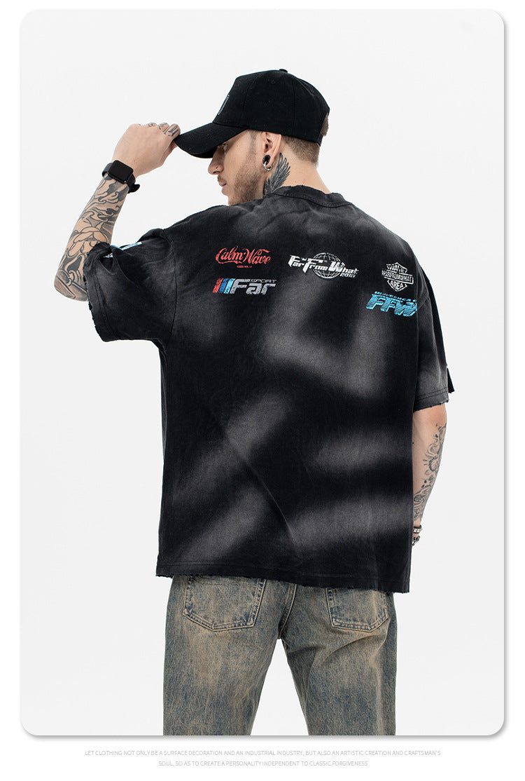 T-shirt-D524 de carreras en dificultades | Inspanda