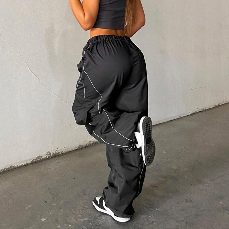 Line pants oversize-D33