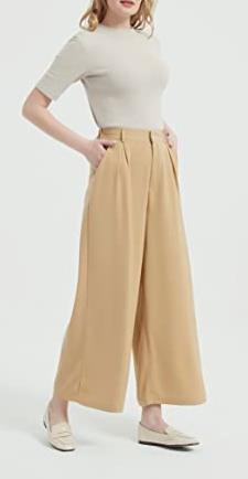 Casual wide-leg pants-D121