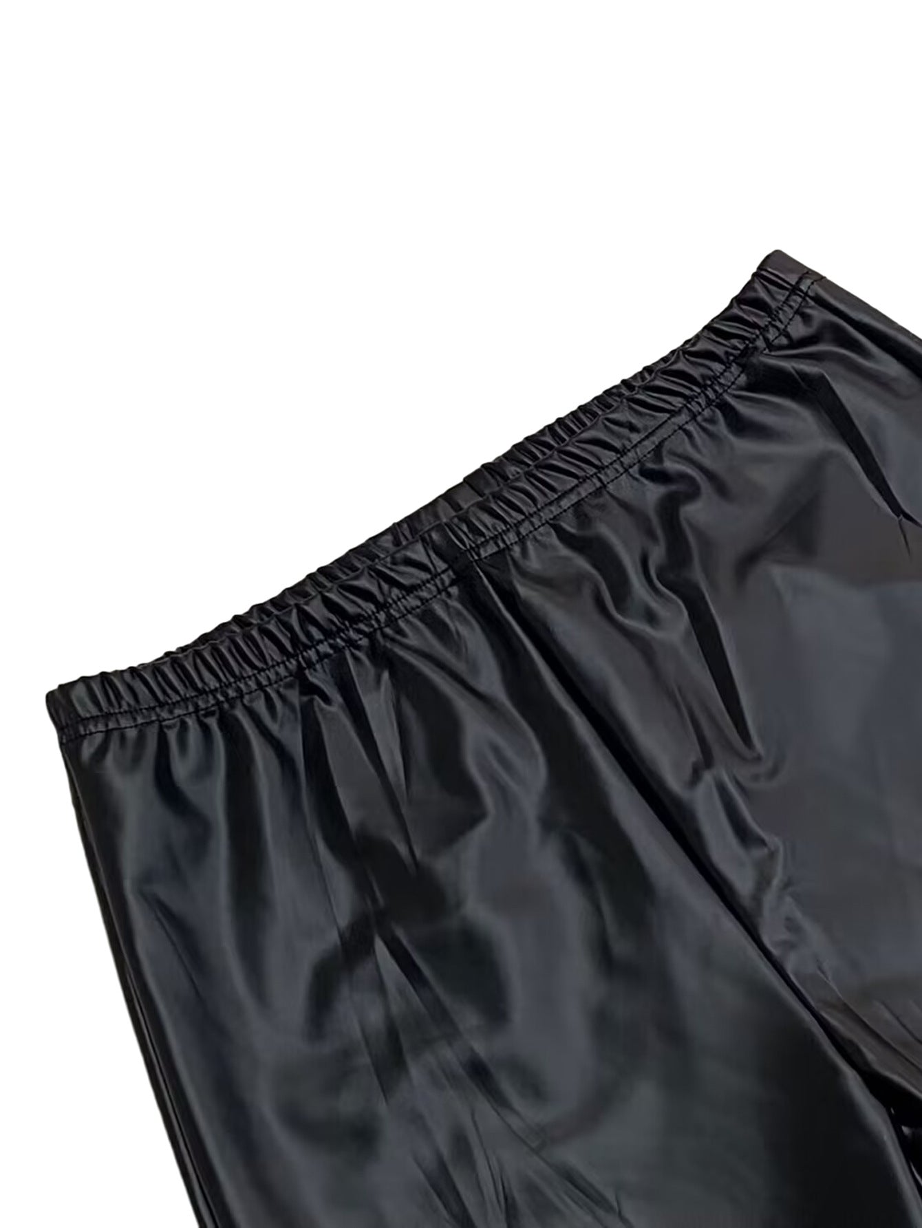 Fitted leather pants-D547