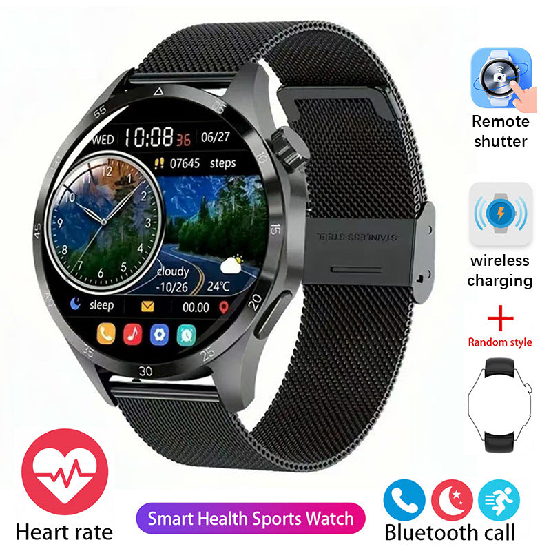 High-end GT4Pro Waterproof Smart Watch Zinc Alloy Round Shape Health Monitoring Professional Fitness Tracker