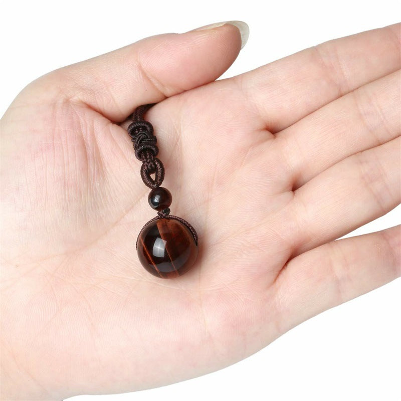 Natural stone necklace-D699