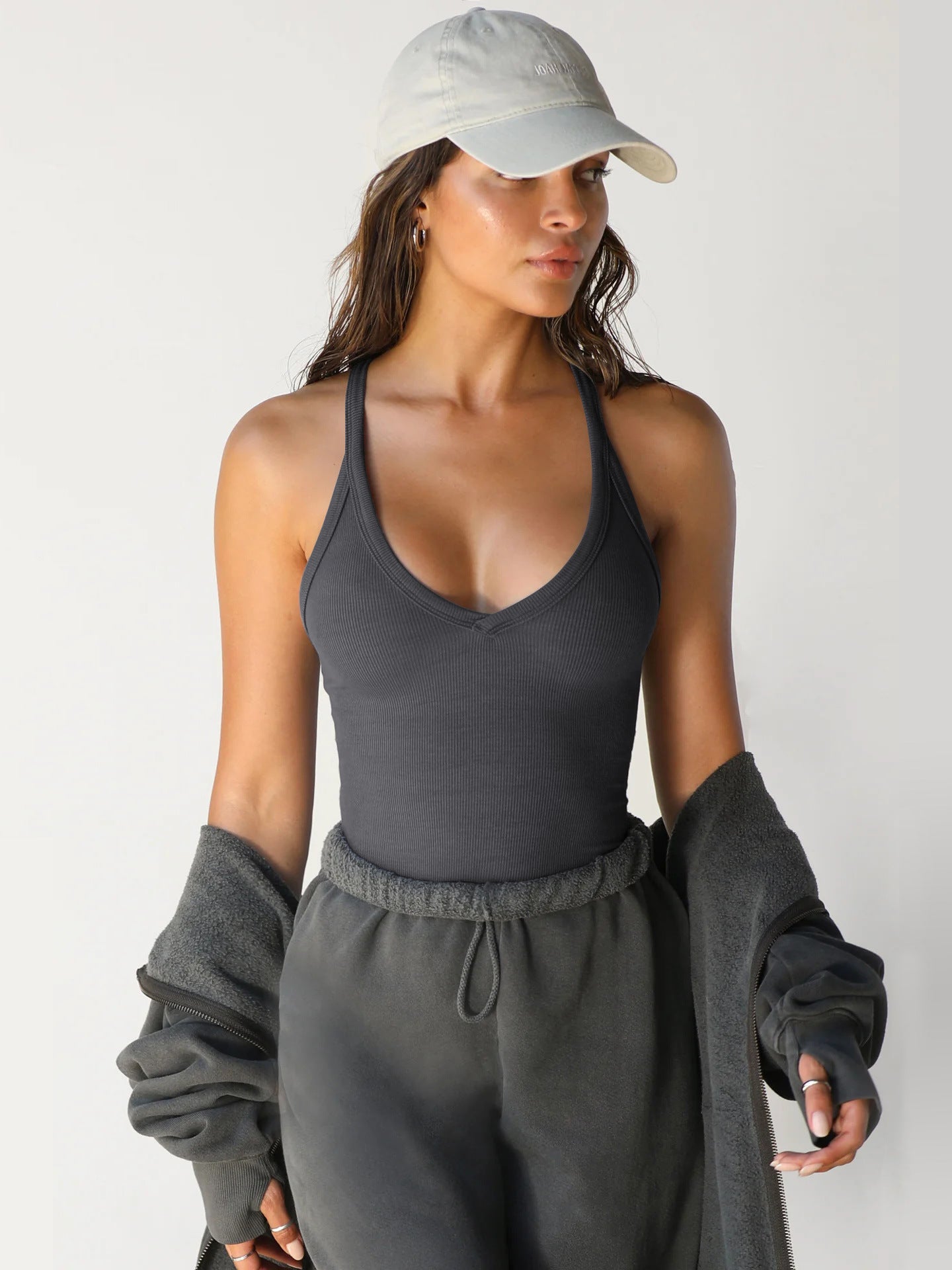 Knitted sexy vest-D450