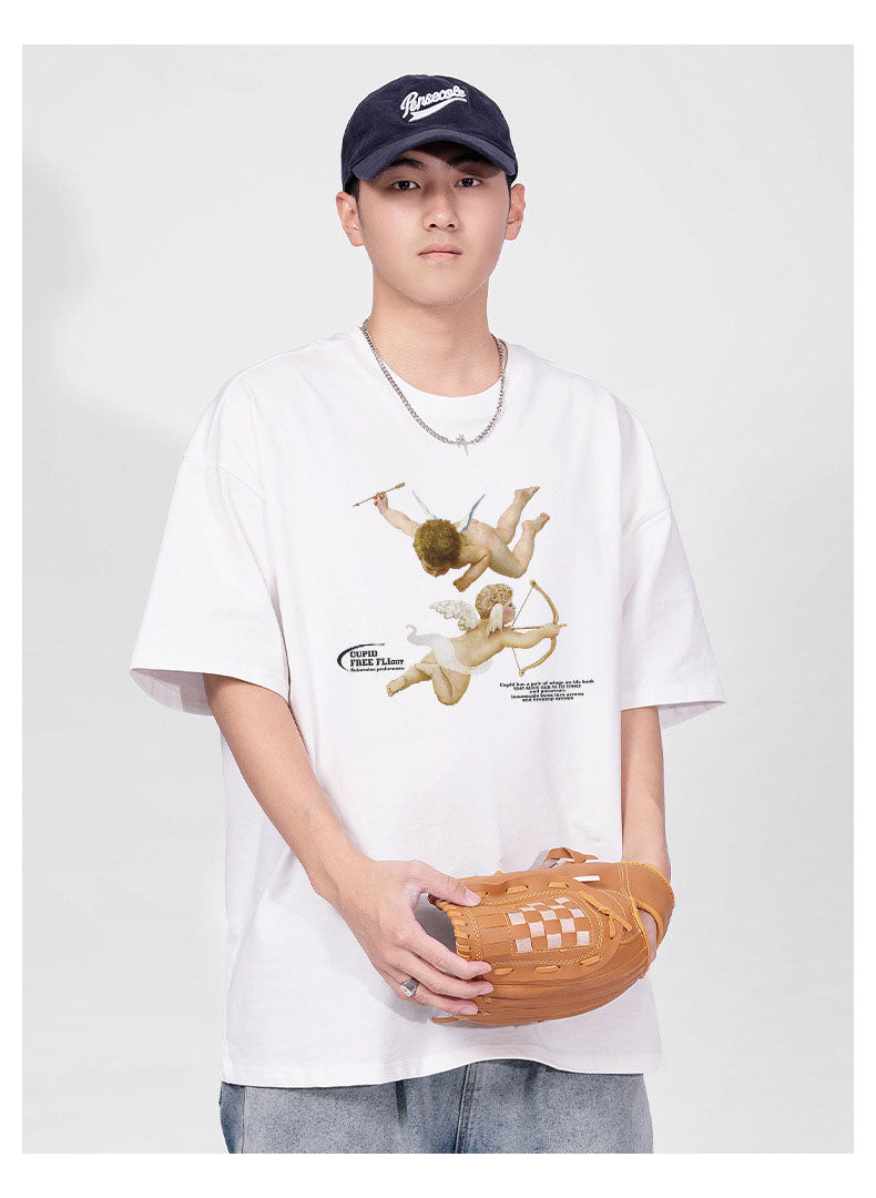 Angel print simple TEE-D570