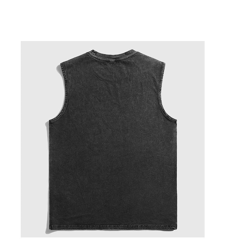Vintage vest print-D624