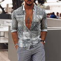 Patterned shirt-D205