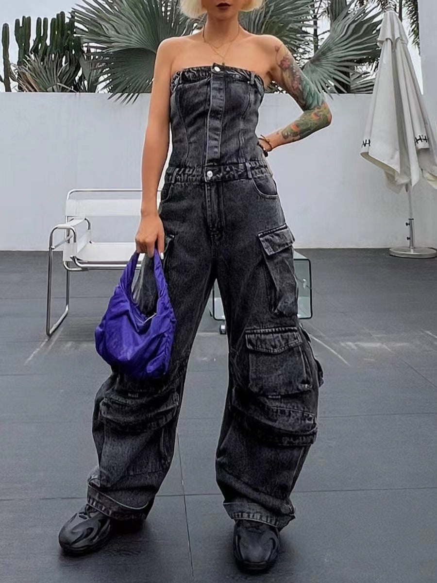 Overalls jeans-D815