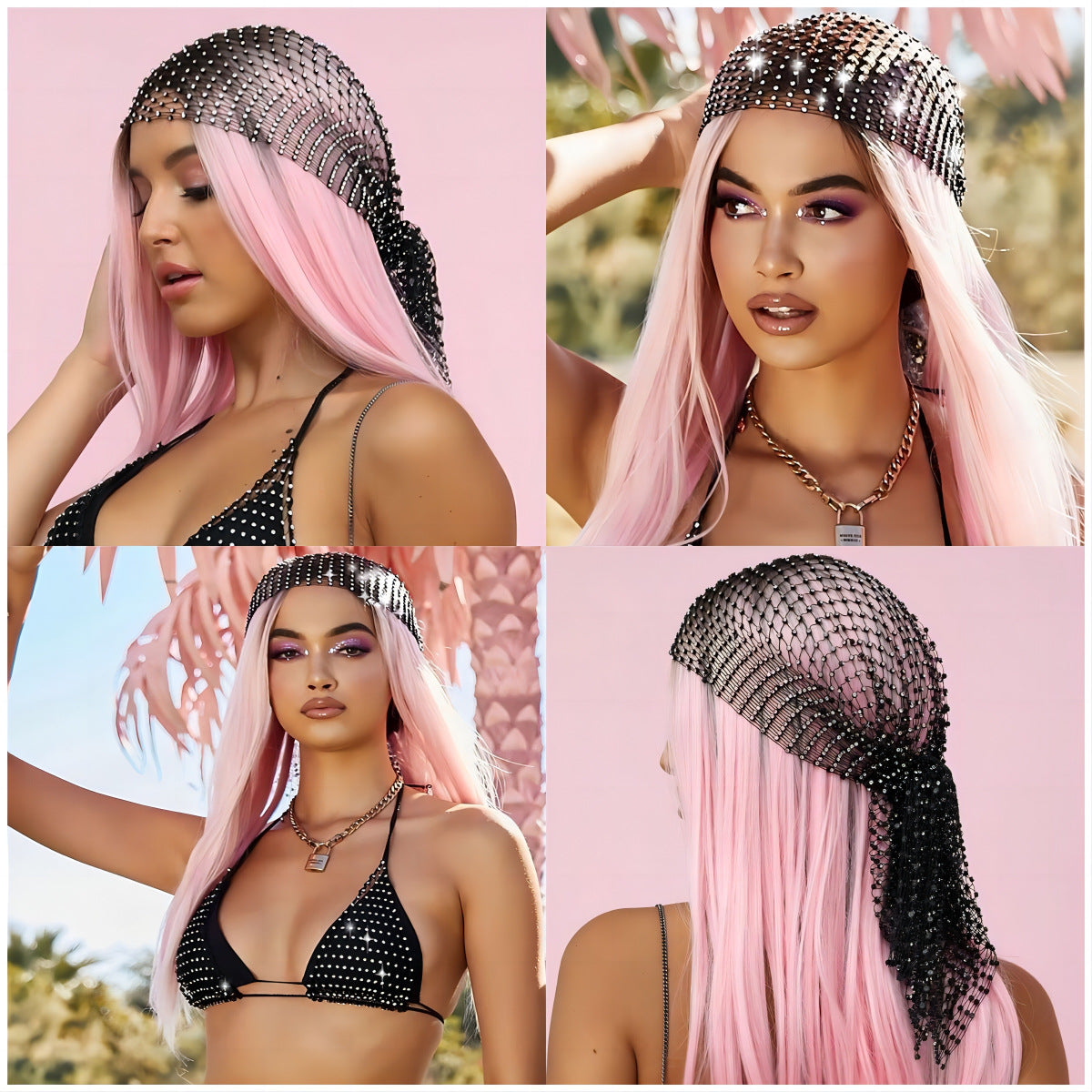 Fishing net hat-D635